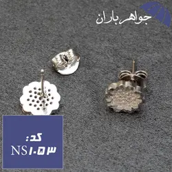 نیم ست نقره تایلندی زنانه طرح گل کد NS_1053