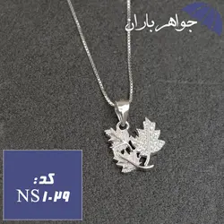 نیم ست نقره تایلندی طرح برگ کد NS_1029