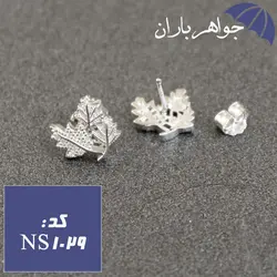 نیم ست نقره تایلندی طرح برگ کد NS_1029