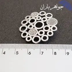 گردنبند نقره ایتالیایی فانتزی با زنجیر ایرانی G3087