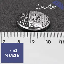 نگین حدید نقره ای عین علی و سه جلاله و ستاره سلیمان کد N_1857