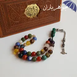 تسبیح چندجواهر 33 دانه سنگ درمانی T3039