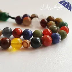 تسبیح چندجواهر 33 دانه سنگ درمانی T3039