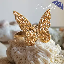 انگشتر طلاروس مدل پروانه R3055
