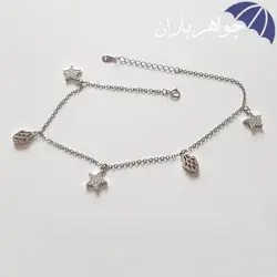 پابند نقره زنانه طرح ستاره P3001