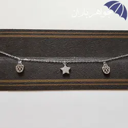 پابند نقره زنانه طرح ستاره P3001