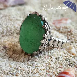 انگشتر آونتورین سبز اصل زنانه R3079