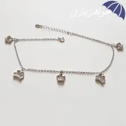 پابند نقره تایلندی طرح تاج P3004
