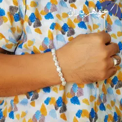 دستبند صدف باباقوری اصل طرح بافت D3099