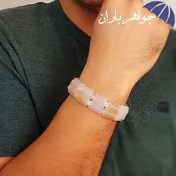 دستبند عقیق نباتی اصل درشت D3101