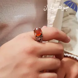 انگشتر نقره عقیق یمنی اصل حکاکی و من یتق الله کد R_1050B