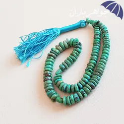 تسبیح فیروزه نیشابوری اصل 101 دانه ای تراش عدسی کد T_1336
