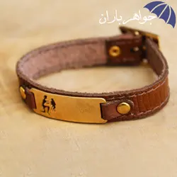 دستبند چرم نماد ماه تولد بهمن D1627
