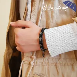 دستبند حدید اصل طرح بافت D3015