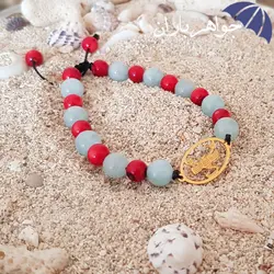 دستبند سنگ و نماد ماه تولد آبان کد D_1222