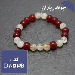 دستبند سیترین و جید اصل کد D_1053B