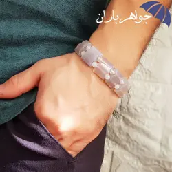 دستبند عقیق اصل تراش درشت کد D_1061B