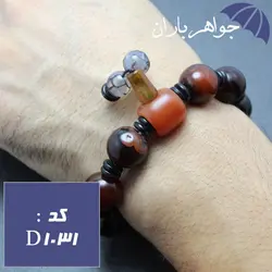دستبند عقیق عتیقه ای خوشرنگ کد D_1031