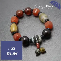 دستبند عقیق عتیقه درشت کد 51096
