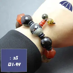 دستبند عقیق عتیقه درشت کد 51096