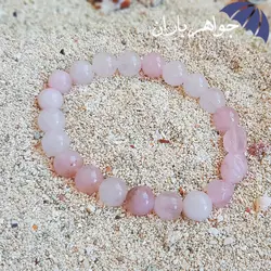 دستبند کوارتز صورتی خوشرنگ کد D_1136