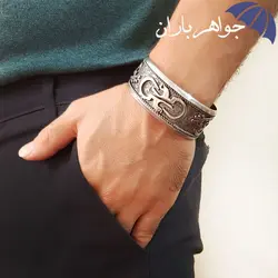 دستبند نقره مردانه طرح اسم علی و شمشیر ذوالفقار کد D_1805