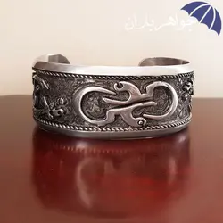 دستبند نقره مردانه طرح اسم علی و شمشیر ذوالفقار کد D_1805