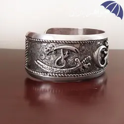 دستبند نقره مردانه طرح اسم علی و شمشیر ذوالفقار کد D_1805