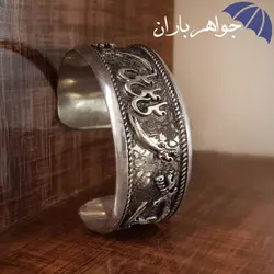 دستبند نقره مردانه طرح علی و شمشیر ذوالفقار کد D_1396