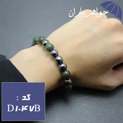 دستبند یشم کانادایی و حدید کد D_1047B