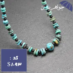 سینه ریز فیروزه نیشابوری و یاقوت گارنت اصل کد S_1093