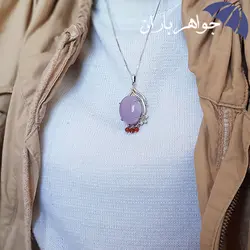 گردنبند عقیق یمنی کبود اصل کد G_1953