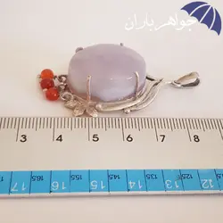 گردنبند عقیق یمنی کبود اصل کد G_1953