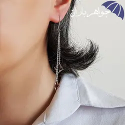 گوشواره نقره آویزی زنانه کد GO_1062