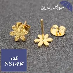 نیم ست استیل طلایی طرح ماه و ستاره کد NS_1064