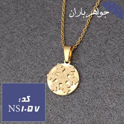 نیم ست استیل طلایی مدل برف کد NS_1057