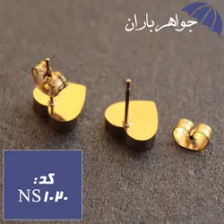 نیم ست استیل طلایی مدل قلب ویژه ولنتاین کد NS_1020