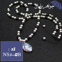 نیم ست حدید و اونیکس با آویز حدید اصل عینعلی و ستاره سلیمان کد NS_1005B