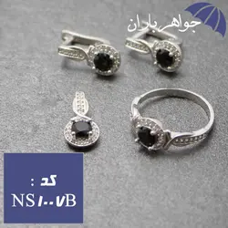 نیم ست نقره زنانه کد NS_1007B