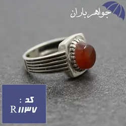 انگشتر عقیق یمنی اصل خوشرنگ کد R_1137