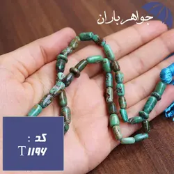 تسبیح فیروزه نیشابوری سبز اصل ۳۳ دانه خوشرنگ کد T_1196