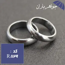 حلقه حدید نقره ای رینگی کد R_1129