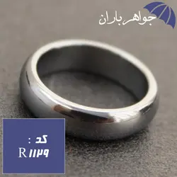 حلقه حدید نقره ای رینگی کد R_1129