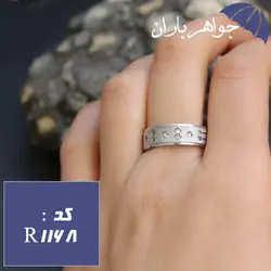 حلقه نقره ست با روکش رودیوم کد R_1168