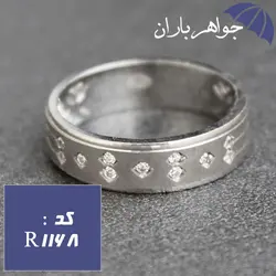 حلقه نقره ست با روکش رودیوم کد R_1168