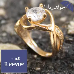 انگشتر طلاروس تک الماس شیک زنانه کد R_2383