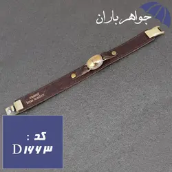 دستبند حدید طلایی عین علی و زیارت عاشورا کد D_1663