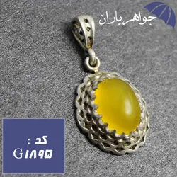 گردنبند عقیق زرد خراسانی اصل کد G_1895