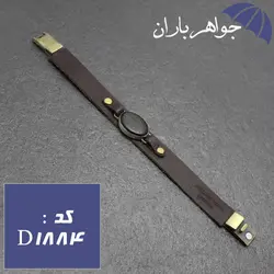 دستبند عقیق سیاه مات حکاکی و من یتق الله کد D_1884