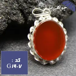 گردنبند عقیق قرمز اصل مدل پیچک کد G_1907